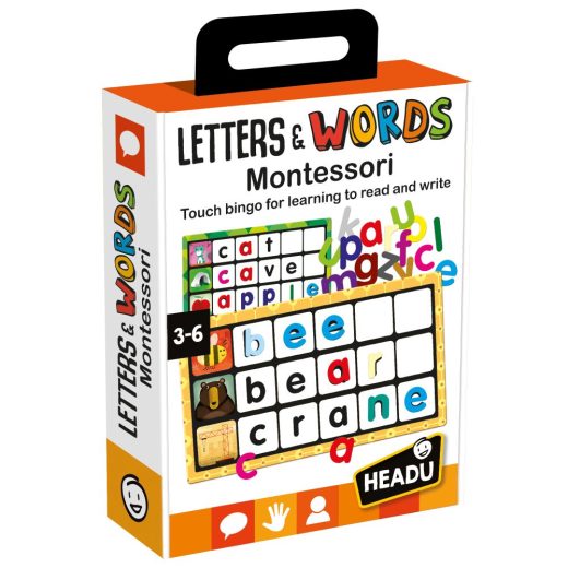 Headu Montessori - Joc Bingo Atingeti Imagini Si Cuvinte