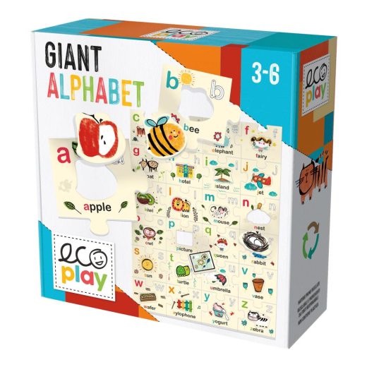 Headu Ecoplay - Puzzle Mare Alfabetul In Engleza