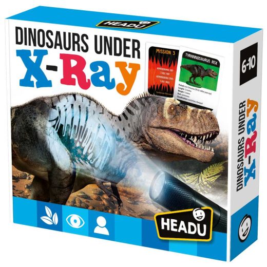 Headu Stem - Joc Cu Lanterna Uv - Descopera Dinozaurii