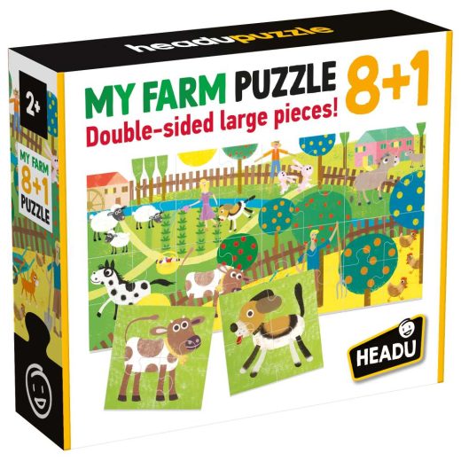 Headu Teacher Tested - 8 si 1 Primul Meu Puzzle Ferma