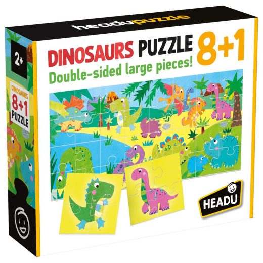 Headu Teacher Tested - 8 si 1 Puzzle Dinozauri