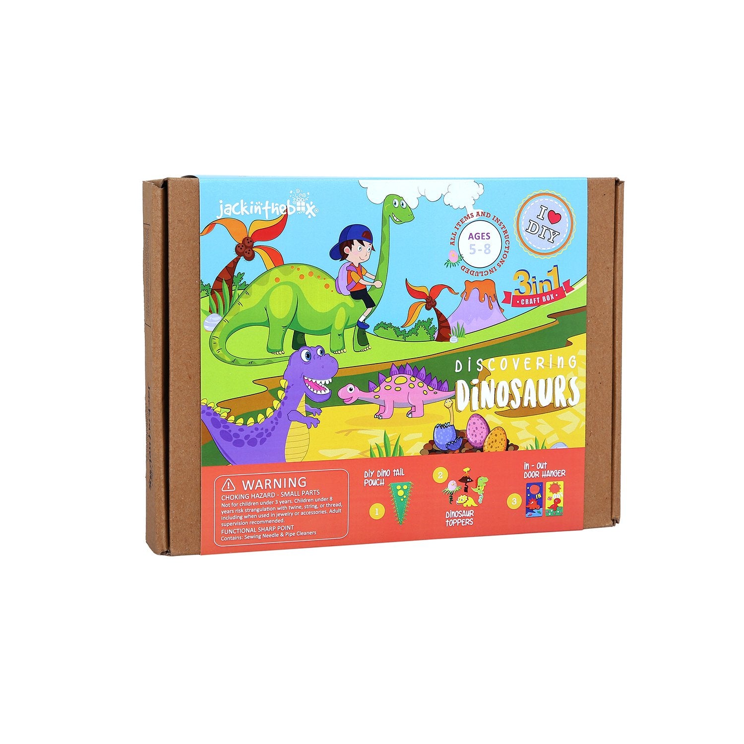 Jack In The Box - Kit Creatie 3-In-1 Descopera Dinozaurii