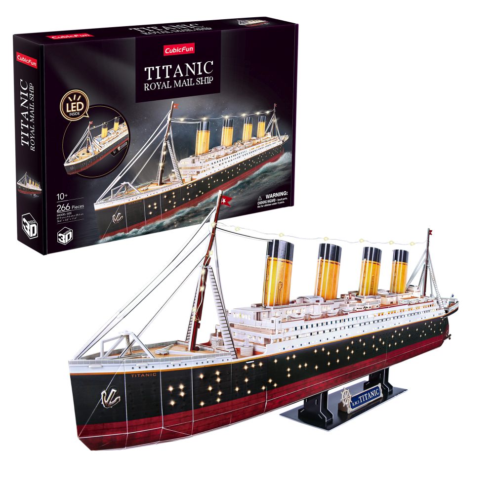 Cubic Fun - Puzzle 3D Led Titanic 266 Piese