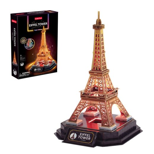 CUBICFUN - PUZZLE 3D TURNUL EIFFEL EDITIE LUMINOASA 51 PIESE