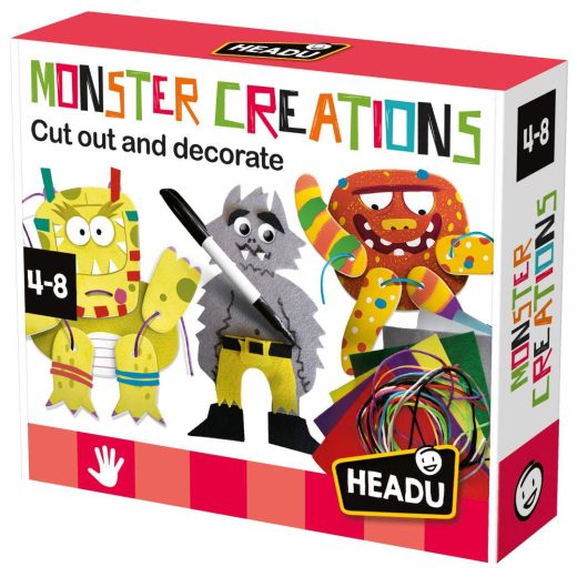 Headu - Set de creatie monstri cu diferite tehnici creative 4-8 ani