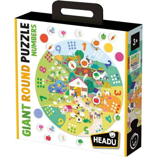 Headu - Puzzle mare rotund cu numere