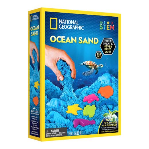 National Geographic - Set educativ Nisip kinetic ce ajuta la dezvoltarea abilitatilor motorii fine