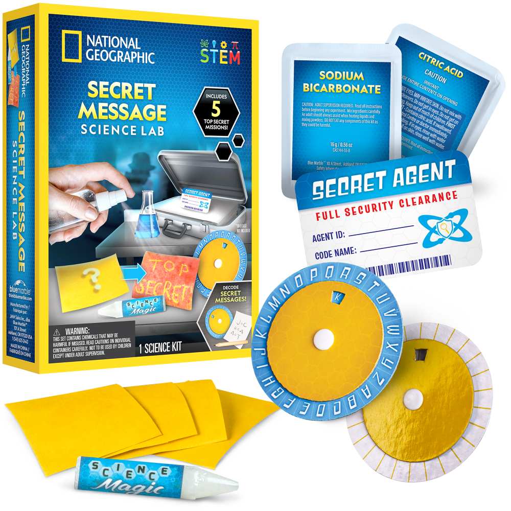 National Geographic - Set educativ Laboratorul mesajelor secrete stiinta si mister