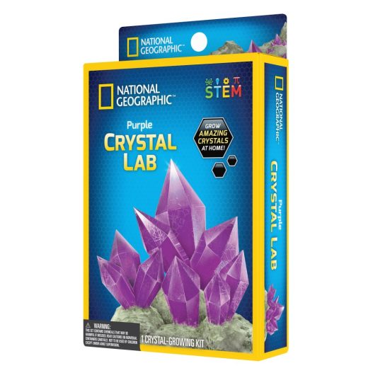 National Geographic - Set educativ Mini laborator de crestere cristale violet
