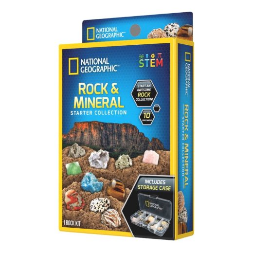 National Geographic - Set educativ cu 10 Exemplare de roci si minerale