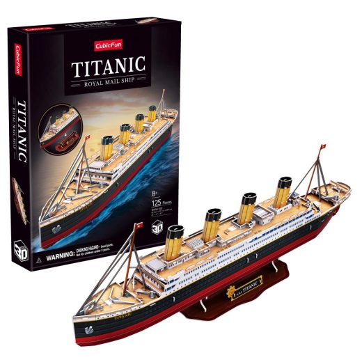 Cubic Fun - Puzzle 3D Nava medie Titanic 125 piese