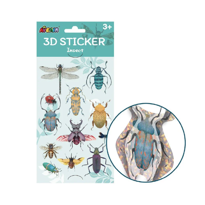 Abtibilduri 3D – Insecte, colectia Creatii Naturale