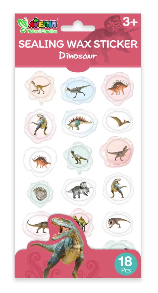Abtibilduri imitatie sigiliu – Dinozauri, colectia Creatii Naturale