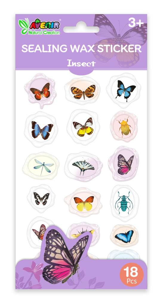 Abtibilduri imitatie sigiliu – Insecte, colectia Creatii Naturale