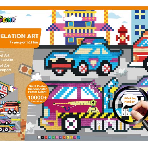 Arta mozaic pe numere – Transport