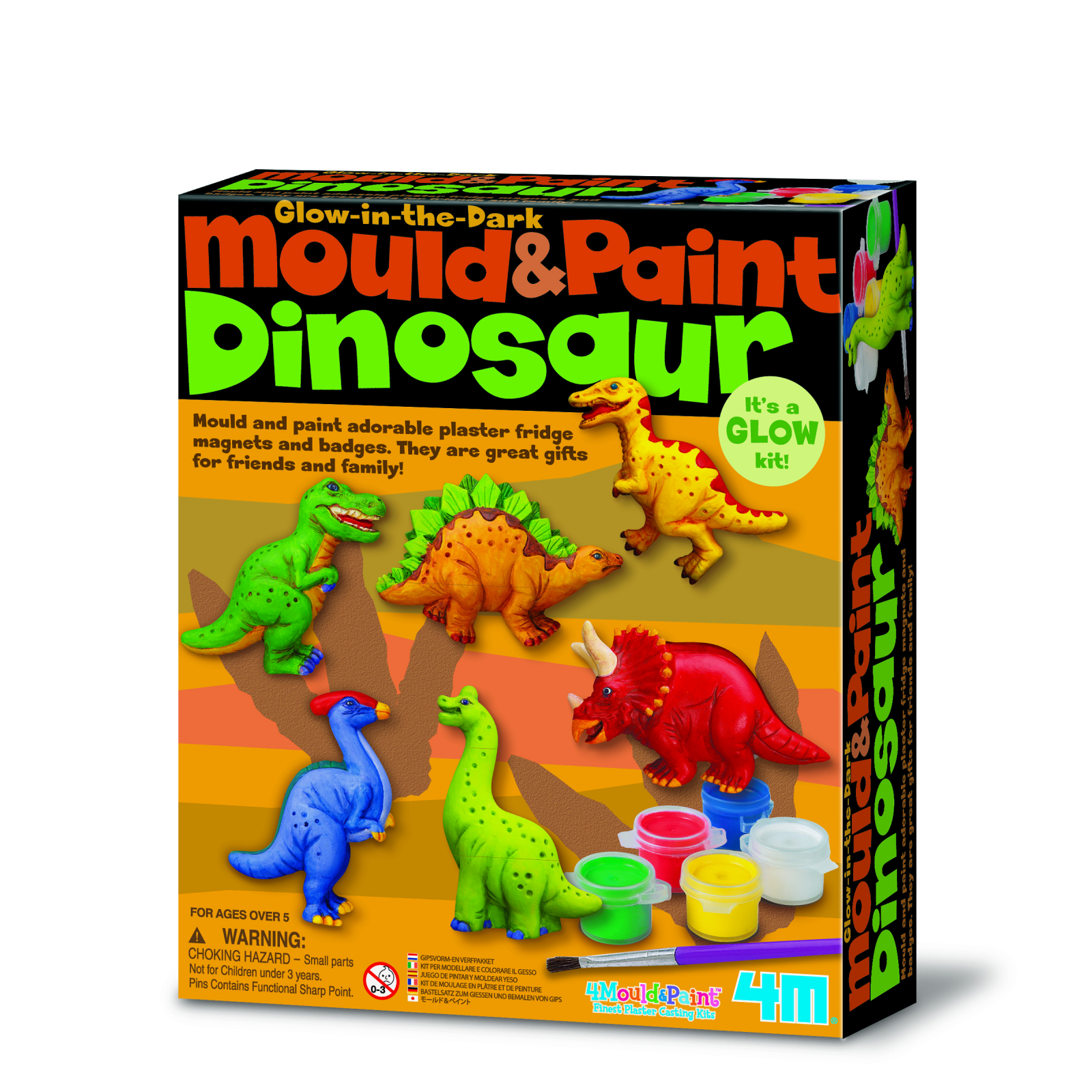 Atelier creativ Modeleaza si picteaza – Dinozaur care straluceste in intuneric