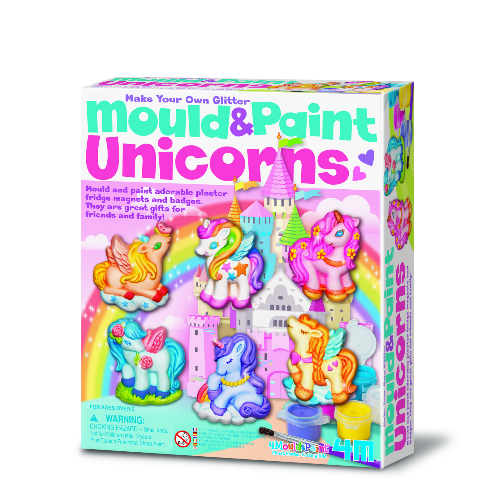 Atelier creativ Modeleaza si picteaza – Unicorni cu sclipici