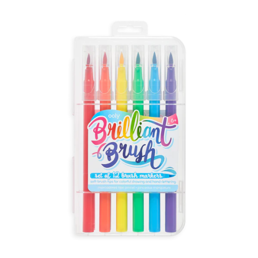 Carioci cu pensula Brilliant Brush, set de 12