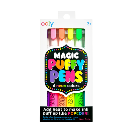Carioci magice cu efect 3D, Puffy Pens,