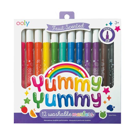 Carioci parfumate lavabile Yummy Yummy – Set de 12
