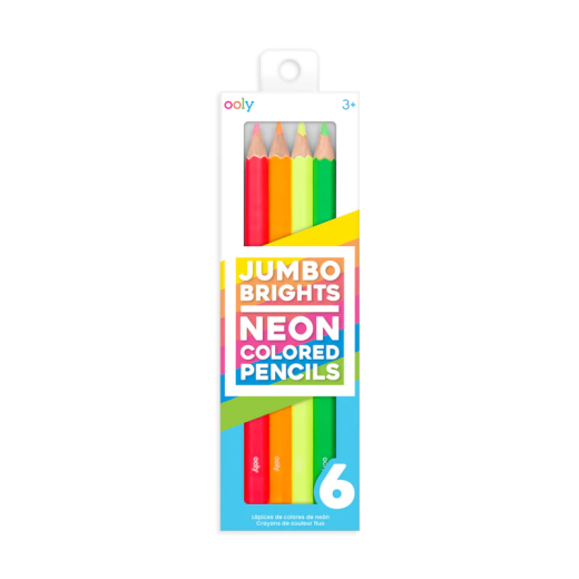 Creioane Colorate Neon Jumbo Brights – set de 6
