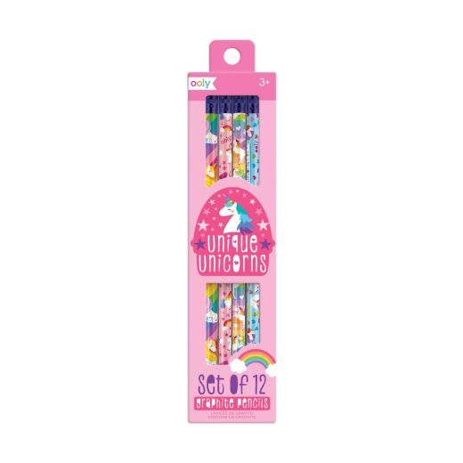 Creioane grafit HB, Unicorni – Set de 12