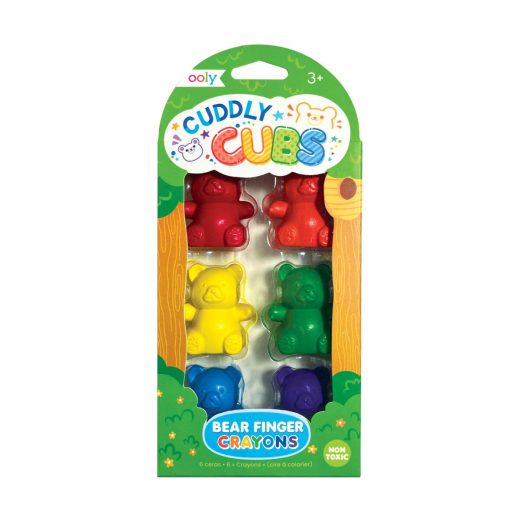 Creioane pentru degete Cuddly Cubs Bear – Set de 6