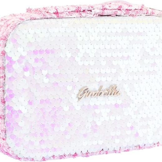 Cutie de bijuterii si accesorii cu paiete reversibile, Girabrilla