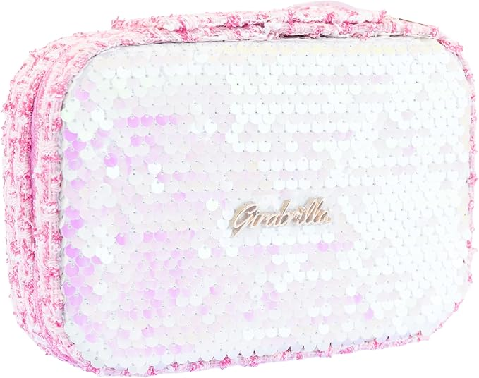 Cutie de bijuterii si accesorii cu paiete reversibile, Girabrilla