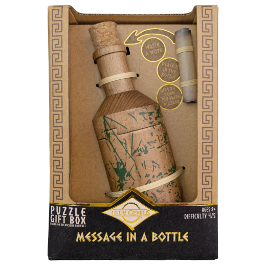 Joc logic IQ cadou cu mesaj ascuns – Message in a Bottle