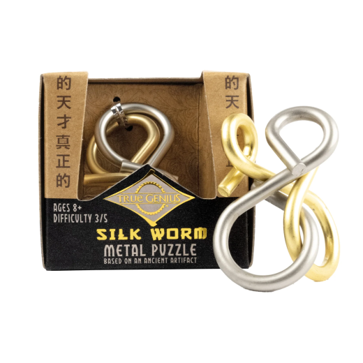 Joc logic IQ din metal – Silk Worm