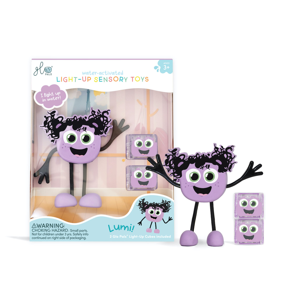 Jucarie senzoriala luminoasa Lumi – Glo Pal, mov