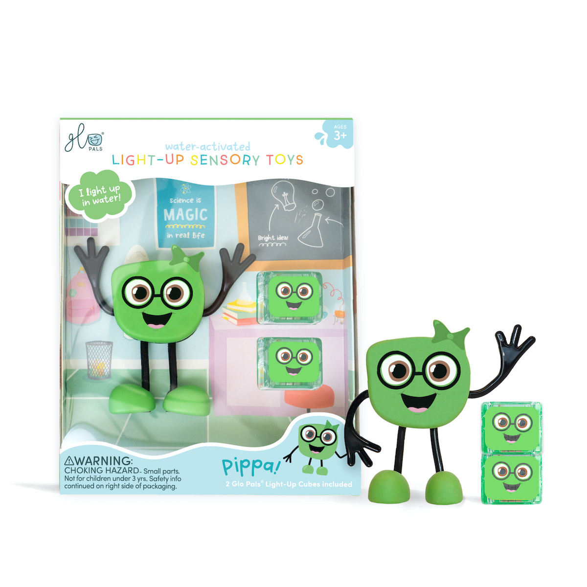 Jucarie senzoriala luminoasa Pippa – Glo Pal, verde