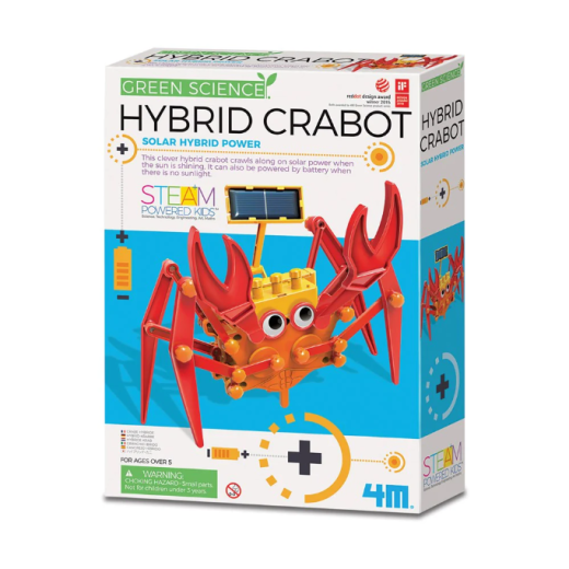 Kit constructie Crab robot hibrid, Stiinta Verde – Green Science