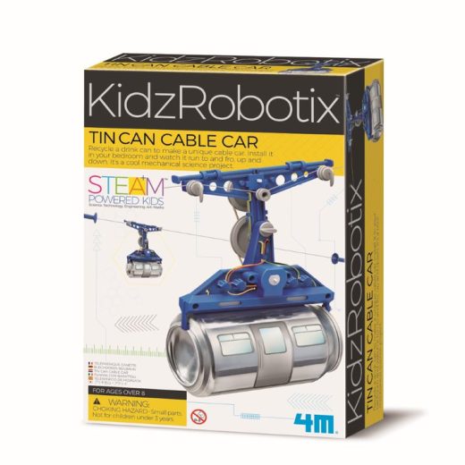Kit constructie robot – Tin Can Cable Car, Kidz Robotix