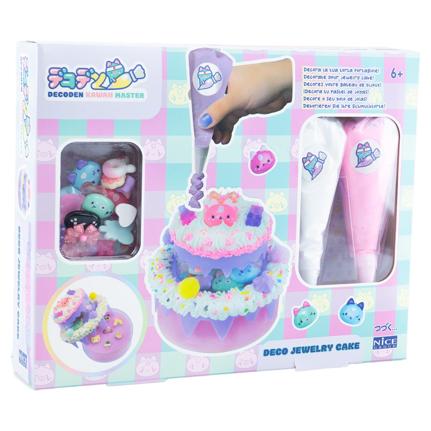 Kit creativ Decoden Caseta de bijuterii de decorat cu pasta colorata