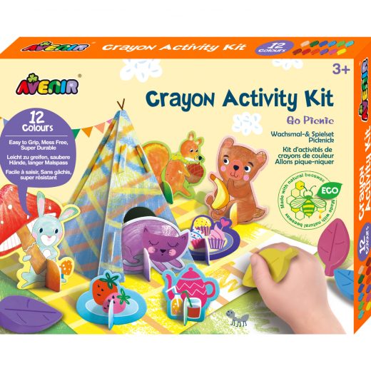 Kit de activitati cu creioane colorate – La picnic
