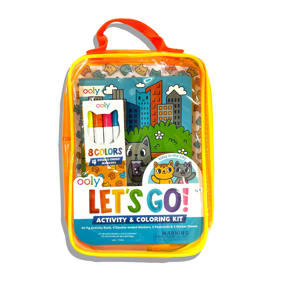 Kit portabil de activitati si colorat – Pisicuta – Let s Go! Kitty in the City