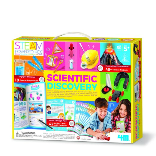 Kit stiintific – Descoperiri stiintifice Vol. 1 – 42 experimente, STEAM Kids