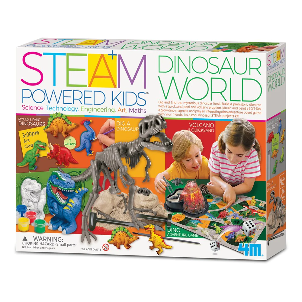 Kit stiintific – Lumea Dinozaurilor, STEAM Kids