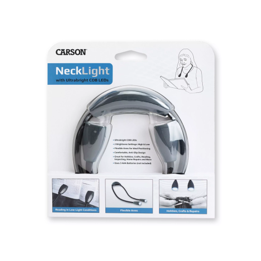 Lampa LED de gat hands-free cu doua surse de lumina, 70 lumeni