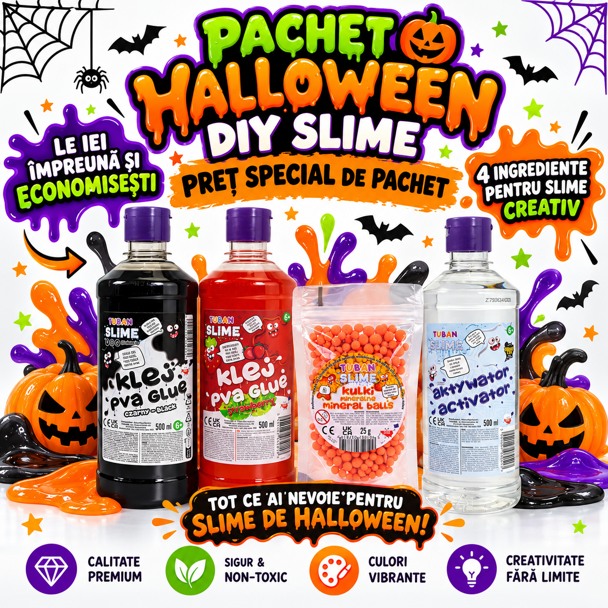Pachet Slime DIY – Halloween