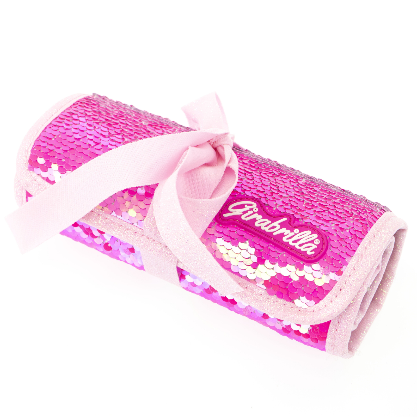Penar rulabil Girabrilla cu paiete reversibile si set 12 pixuri gel + 6 markere duble