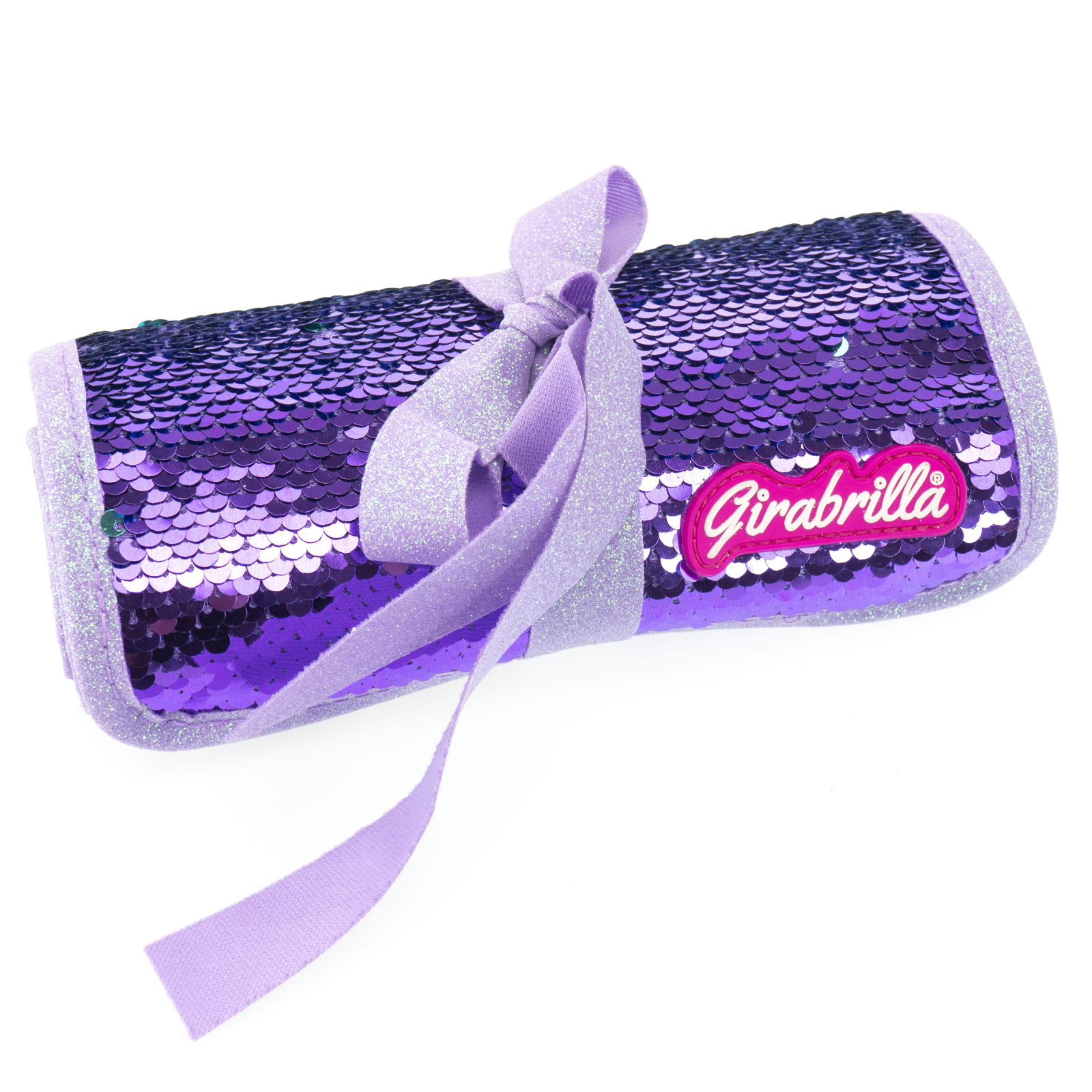 Penar rulabil Girabrilla cu paiete reversibile si set 12 pixuri gel + 6 markere duble