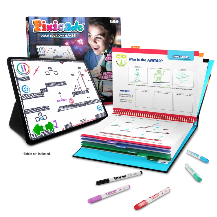 Pixicade – kit creativ multipremiat pentru a transforma desenele copiilor in jocuri video pentru mobil sau tableta, editie jocuri nelimitate