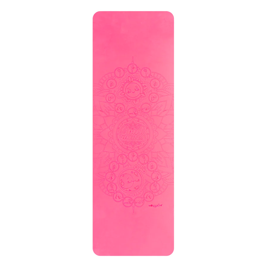 Saltea Yoga pentru adulti – Sun and Moon, roz