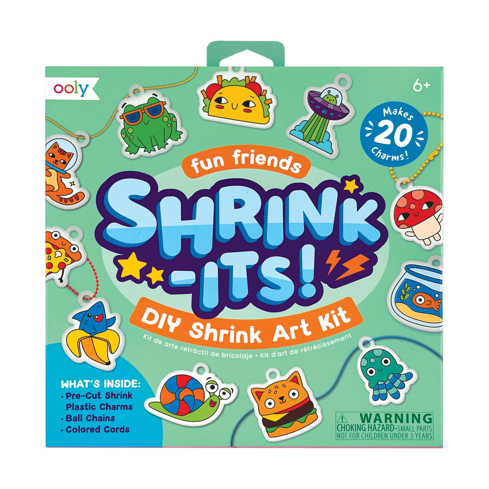 Set artistic DYI – Shrink-Its! – creaza brelocuri prin micsorare – Fun Friends