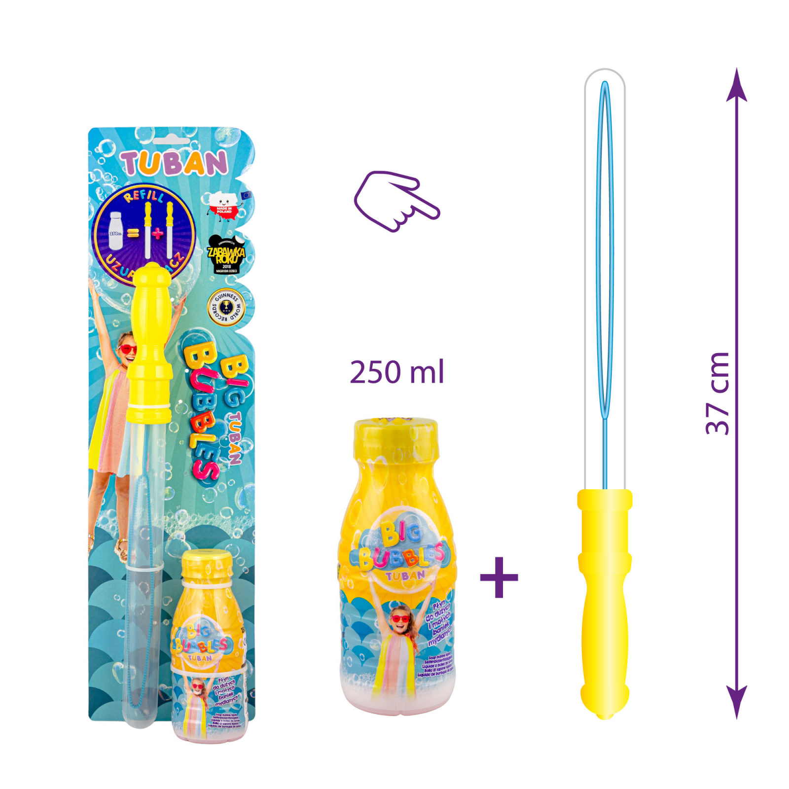 Set Baloane de sapun gigante – accesoriu sabie + solutie 250 ml