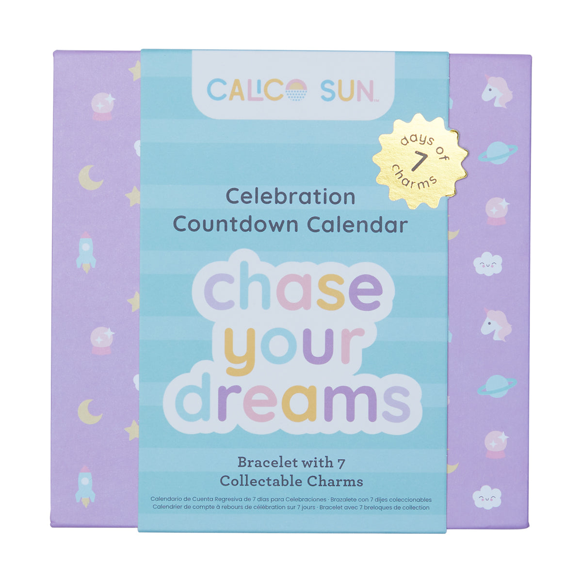 Set cadou bratara si charmuri – Calendar pentru sarbatorit evenimente Chase Your Dream
