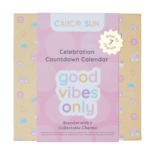 Set cadou bratara si charmuri – Calendar pentru sarbatorit evenimente – Good Vibes Only